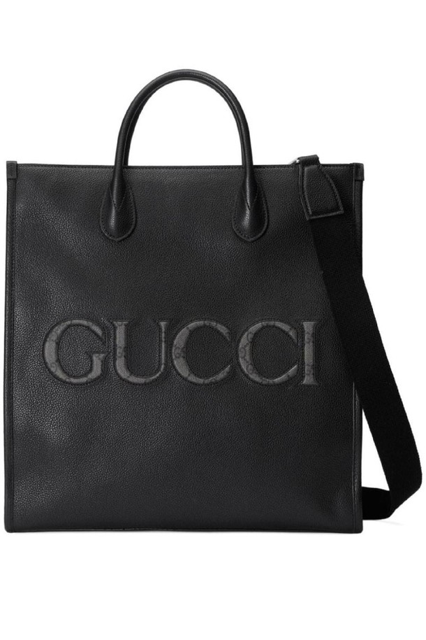 GUCCI - 토트백 - 구찌 남성 토트백 LOGO LEATHER MEDIUM TOTE BAG NB30