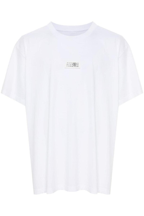 MM6 Maison Margiela - 반팔티셔츠 - 엠엠식스 메종마르지엘라 남성 티셔츠 LOGO COTTON T SHIRT NB30