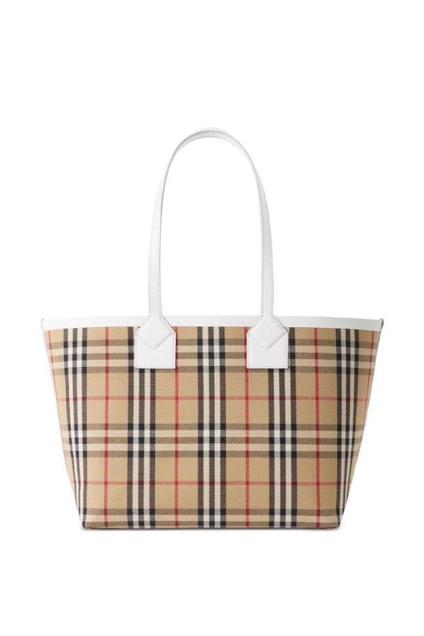 BURBERRY - 토트백 - 버버리 여성 토트백 CHECK MOTIF SMALL TOTE BAG NB30