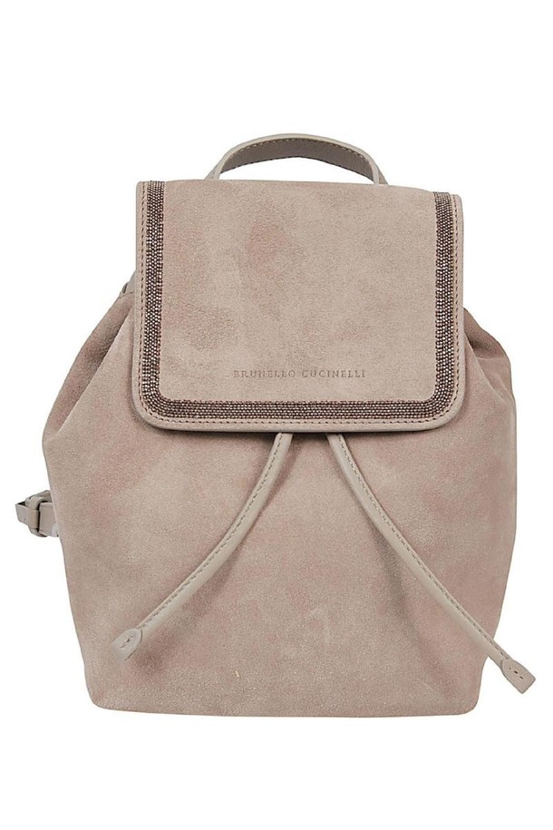 BRUNELLO CUCINELLI - 백팩 - 브루넬로 쿠치넬리 여성 백팩 SUEDE BACKPACK NB30