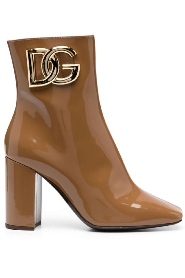 DOLCE & GABBANA - 부츠/워커 - 돌체앤가바나 여성 부츠 SHINY LEATHER ANKLE BOOTS NB30