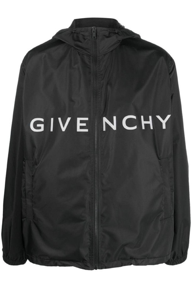 GIVENCHY - 자켓/점퍼 - 지방시 남성 자켓 LOGO HOODED WINDBREAKER NB30