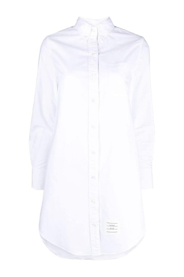 THOM BROWNE - 원피스 - 톰브라운 여성 원피스 RWB COTTON SHIRT DRESS NB30