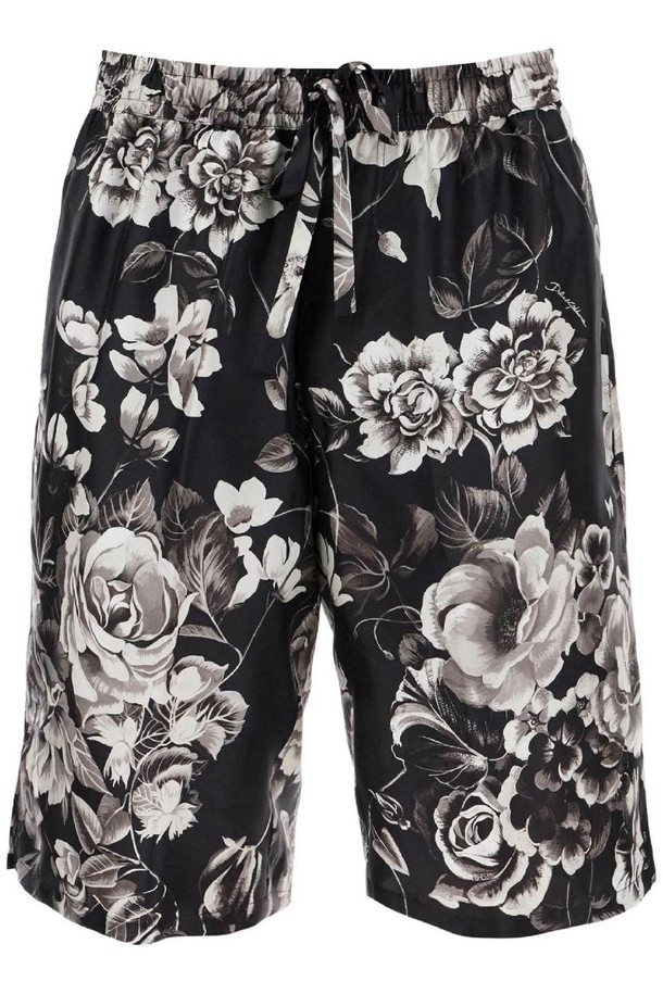 DOLCE & GABBANA - 하프팬츠 - 돌체앤가바나 남성 숏팬츠 silk floral print bermuda shorts set NB02