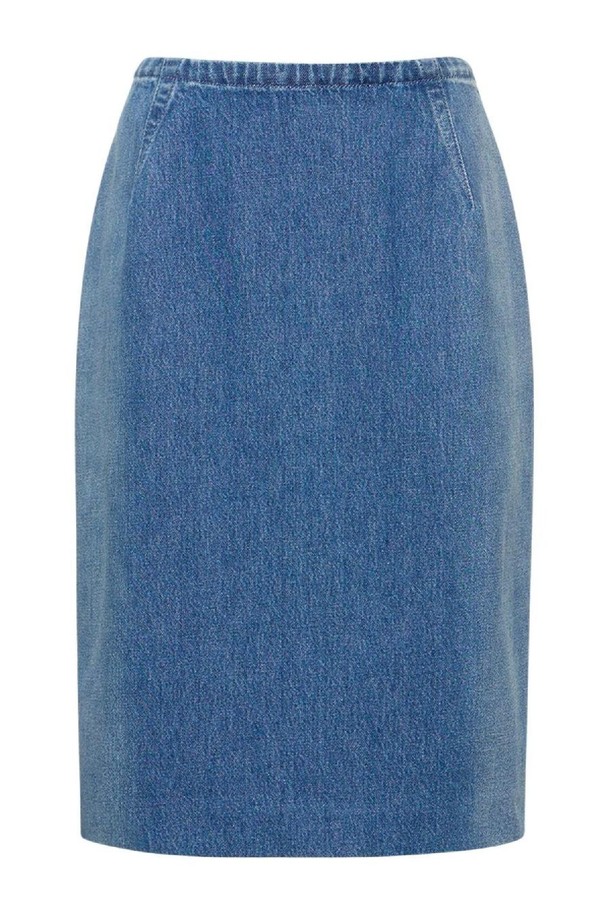 VERSACE - 스커트/팬츠 - 베르사체 여성 스커트 Denim pencil skirt w  back slit NB01