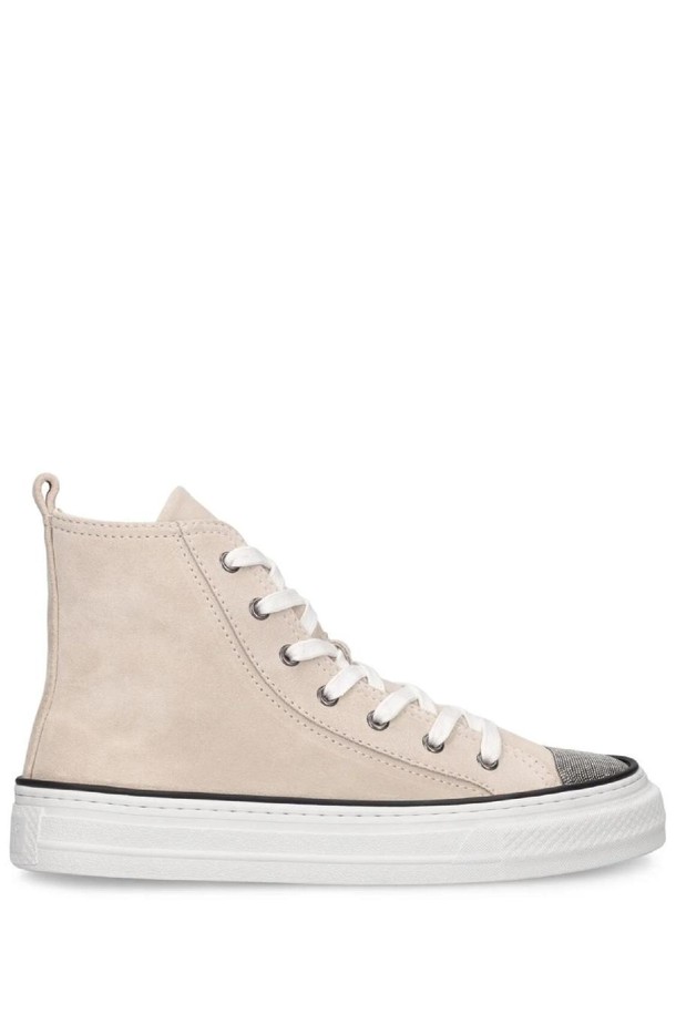 BRUNELLO CUCINELLI - 스니커즈 - 브루넬로 쿠치넬리 여성 스니커즈 20mm Suede high top sneakers NB01