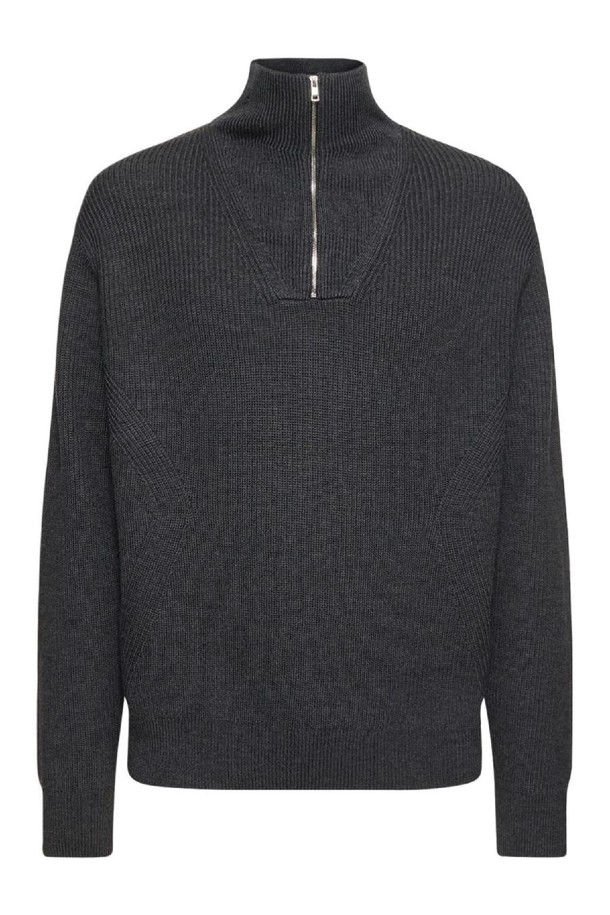 THEORY - 니트/가디건 - 띠어리 남성 터틀넥 Half zip wool blend knit sweater NB01