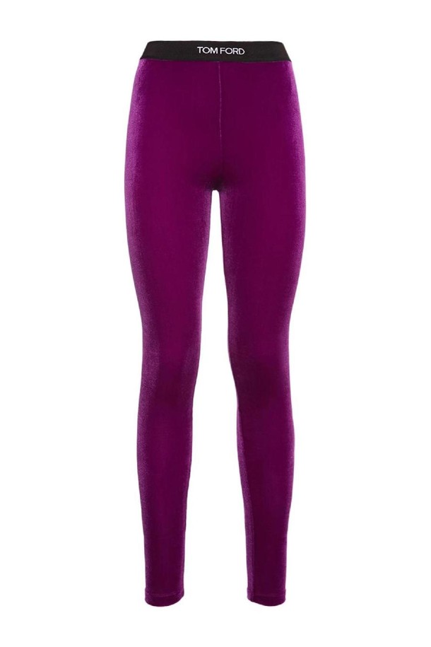 TOM FORD - 스커트/팬츠 - 톰포드 여성 레깅스 Stretch velvet logo leggings NB01