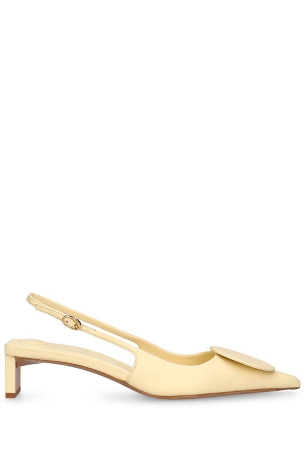 JACQUEMUS - 펌프스 - 쟈크뮈스 여성 펌프스 40mm Duelo B leather slingback heels NB01