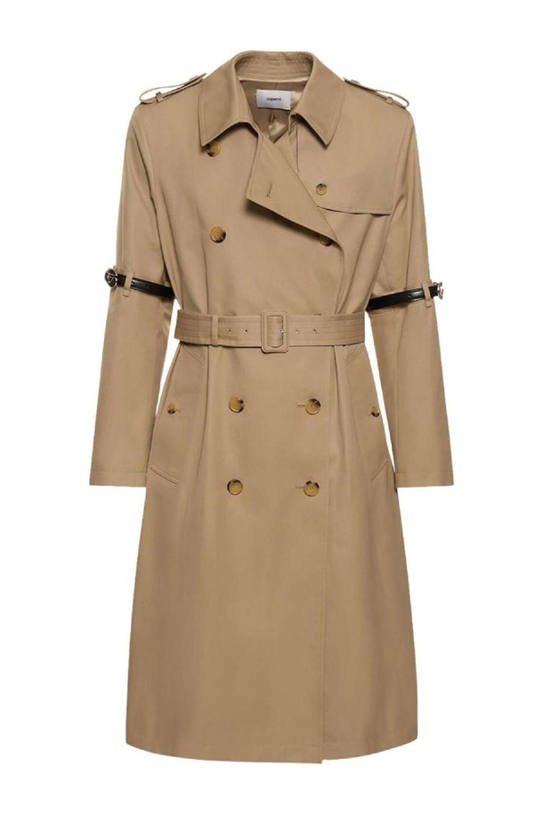 COPERNI - 코트 - 코페르니 남성 코트 Logo cotton blend trench coat NB01