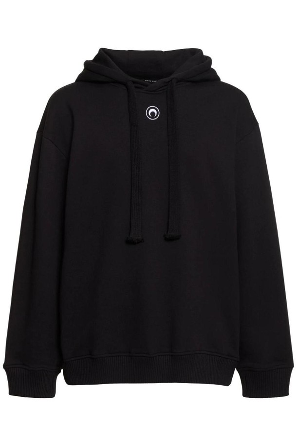 MARINE SERRE - 반팔티셔츠 - 마린세르 남성 후드티 Logo organic cotton hoodie NB01