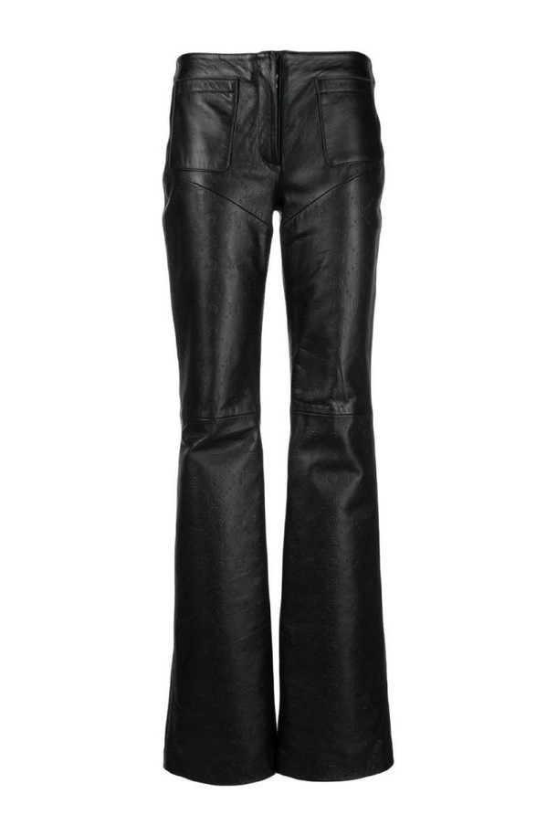 MARINE SERRE - 스커트/팬츠 - 마린세르 여성 바지 WIDE LEG LEATHER TROUSERS NB30