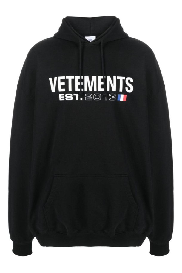 VETEMENTS - 긴팔티셔츠 - 베트멍 남성 맨투맨 후드 LOGO COTTON HOODIE NB30