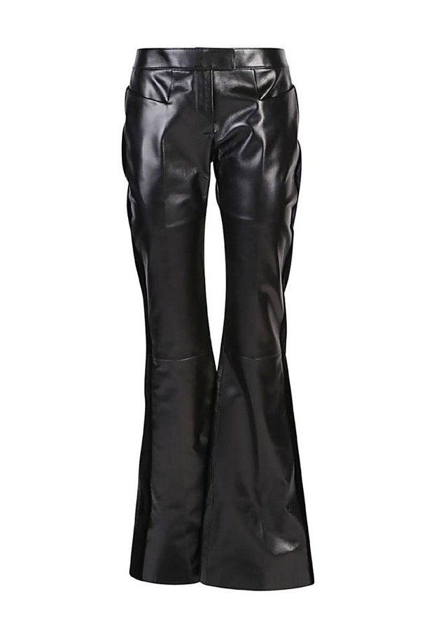 TOM FORD - 스커트/팬츠 - 톰포드 여성 바지 FLARED LEATHER AND VELVET TROUSERS NB30