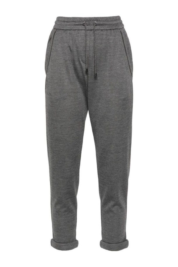 BRUNELLO CUCINELLI - 스커트/팬츠 - 브루넬로 쿠치넬리 여성 바지 COTTON AND SILK BLEND SWEATPANTS NB30