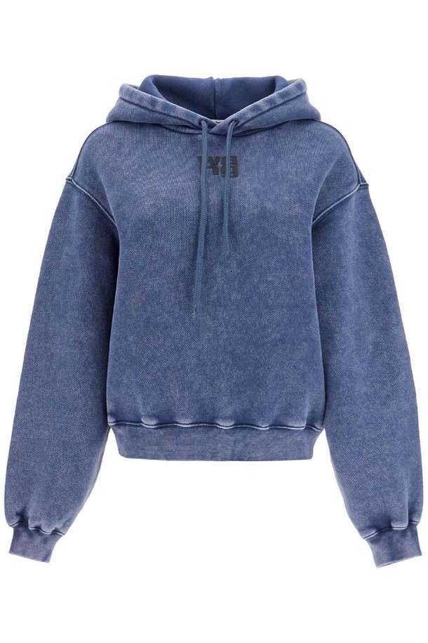 ALEXANDER WANG  - 긴팔티셔츠 - 알렉산더왕 여성 맨투맨 후드 boxy hoodie with hood NB02