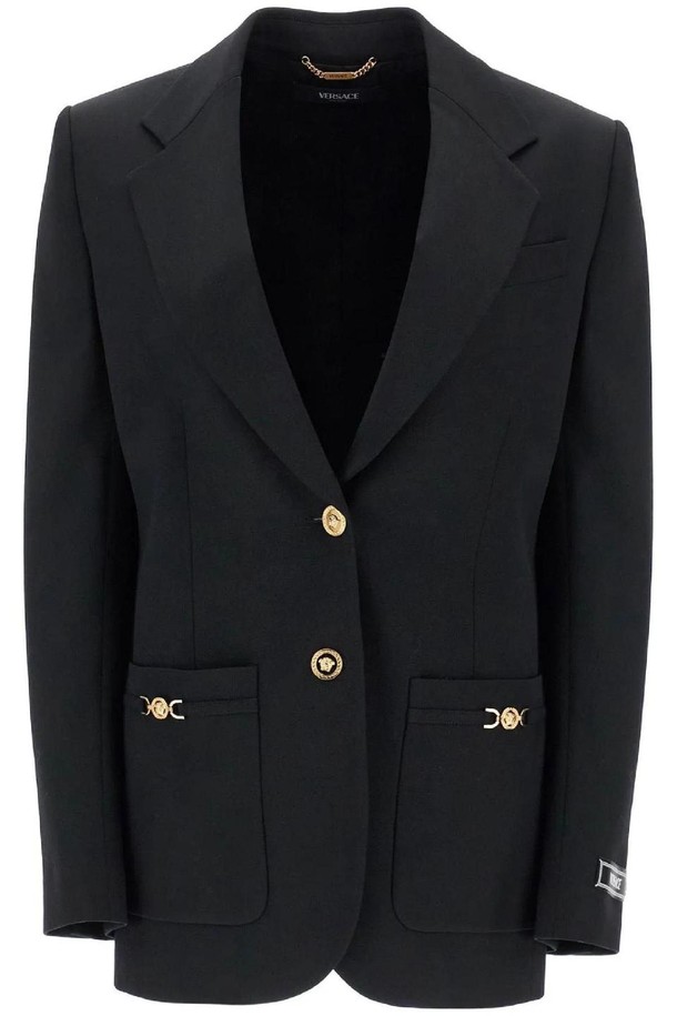 VERSACE - 자켓/점퍼 - 베르사체 여성 자켓 single breasted wool stretch blazer NB02