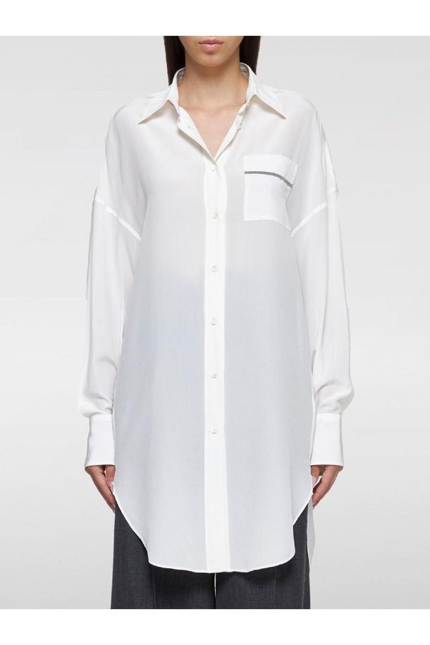 BRUNELLO CUCINELLI - 블라우스/셔츠 - 브루넬로 쿠치넬리 여성 셔츠 Womans Shirt Brunello Cucinelli NB03