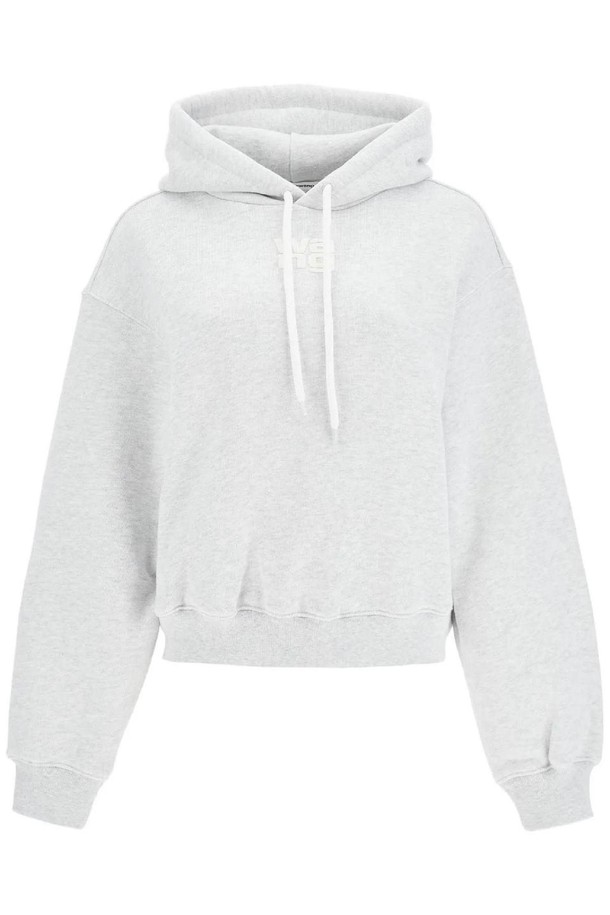 ALEXANDER WANG  - 긴팔티셔츠 - 알렉산더왕 여성 맨투맨 후드 boxy hoodie with hood NB02