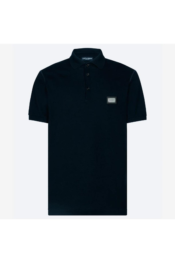 DOLCE & GABBANA - 반팔티셔츠 - 돌체앤가바나 남성 티셔츠 Dolce   Gabbana Branded Tag Polo Shirt NB25