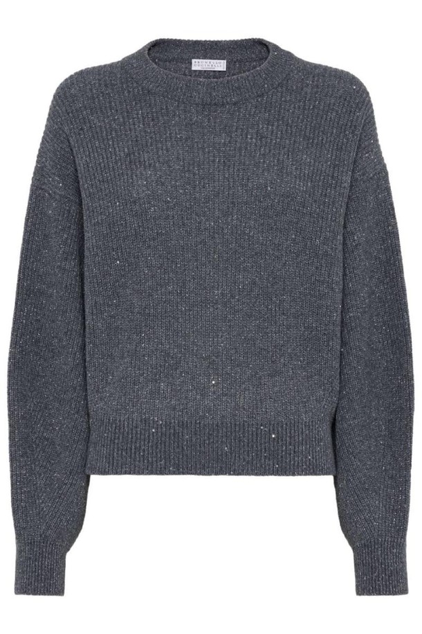 BRUNELLO CUCINELLI - 니트/가디건 - 브루넬로 쿠치넬리 여성 니트 스웨터 WOOL CREWNECK JUMPER NB30