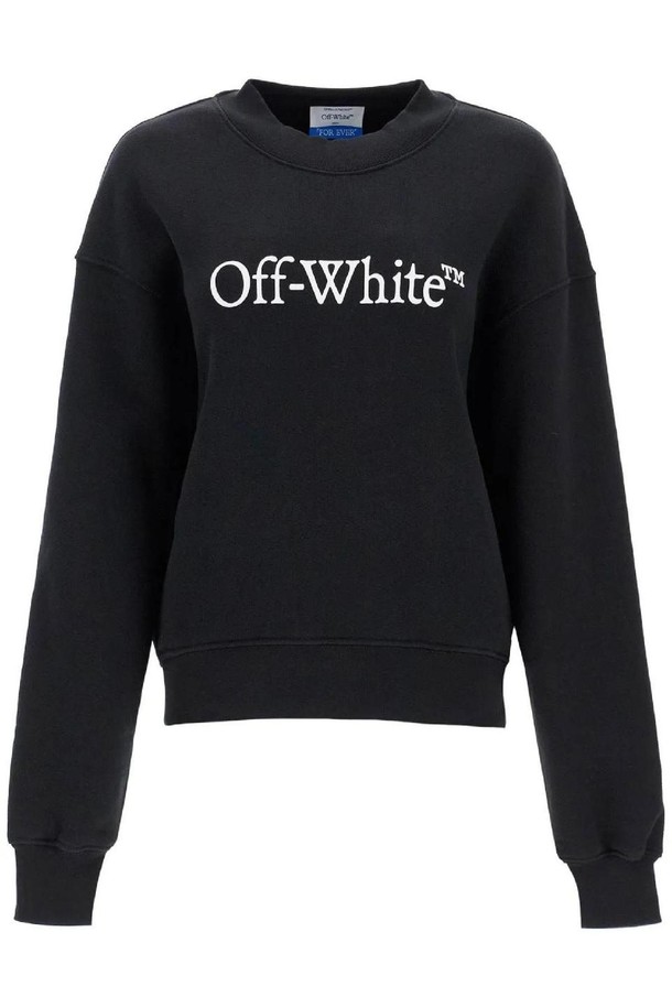 OFF-WHITE - 긴팔티셔츠 - 오프화이트 여성 맨투맨 후드  oversized sweatshirt with NB02