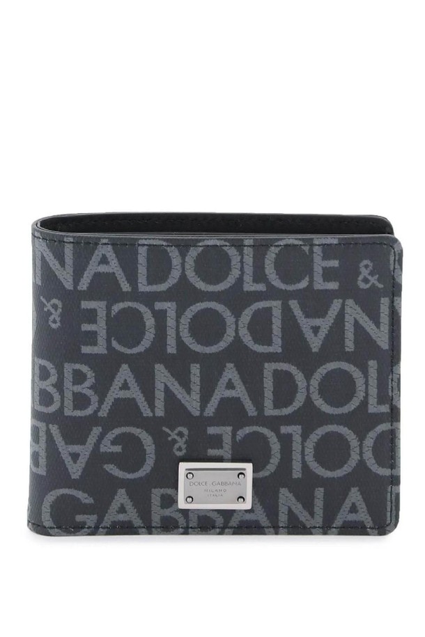 DOLCE & GABBANA - 지갑 - 돌체앤가바나 남성 지갑 jacquard logo wallet NB02