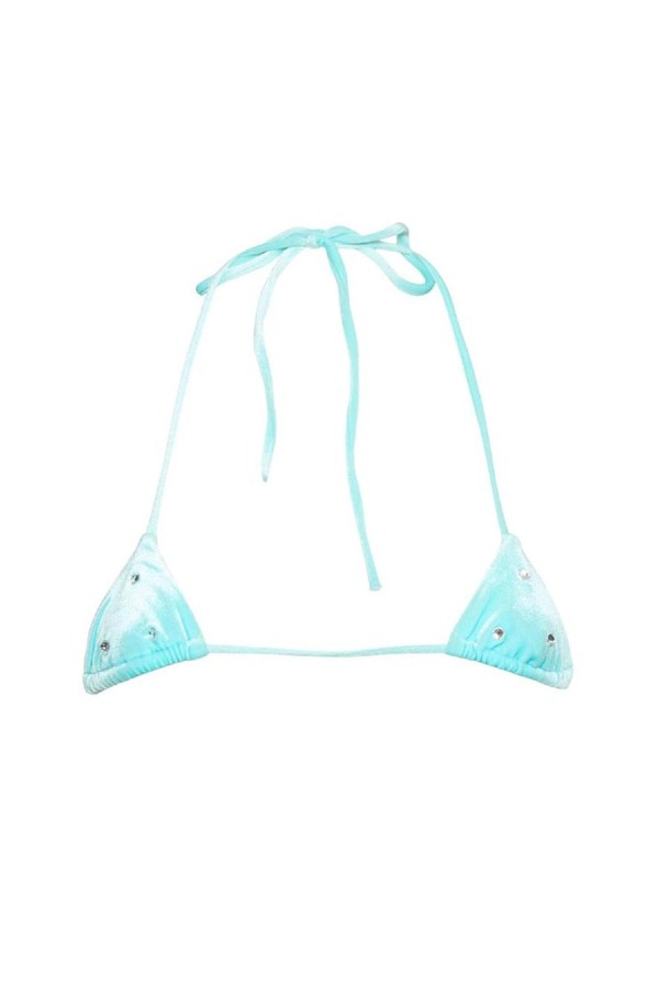 Dsquared2 - 기타소품 - 디스퀘어드2 여성 수영복 Embellished chenille triangle bikini top NB01