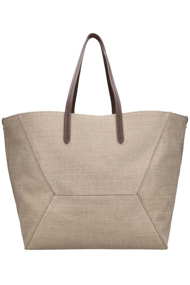 BRUNELLO CUCINELLI - 토트백 - 브루넬로 쿠치넬리 여성 토트백 Canvas   linen tote bag NB01