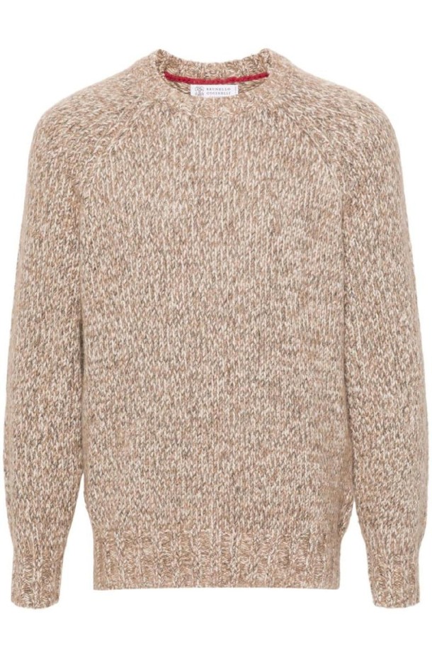 BRUNELLO CUCINELLI - 니트/가디건 - 브루넬로 쿠치넬리 남성 스웨터 WOOL CREWNECK JUMPER NB30