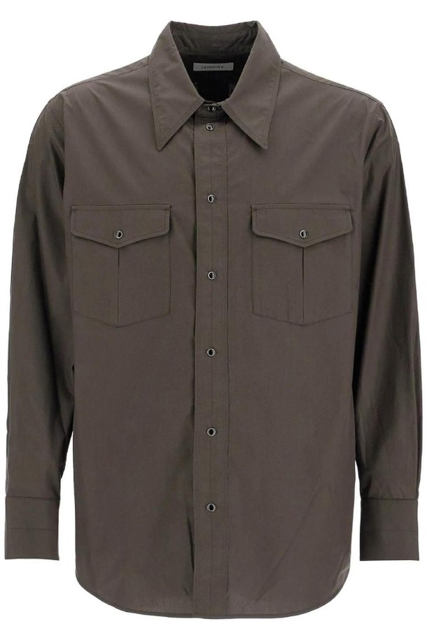 LEMAIRE - 셔츠 - 르메르 남성 셔츠 western shirt with snap buttons NB02