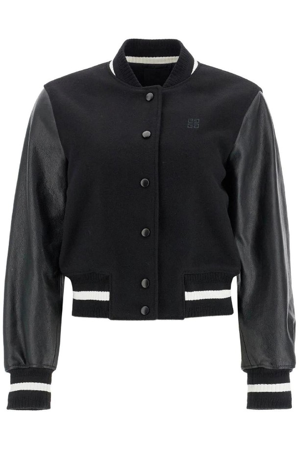 GIVENCHY - 자켓/점퍼 - 지방시 여성 봄버 자켓 wool and leather varsity jacket NB02