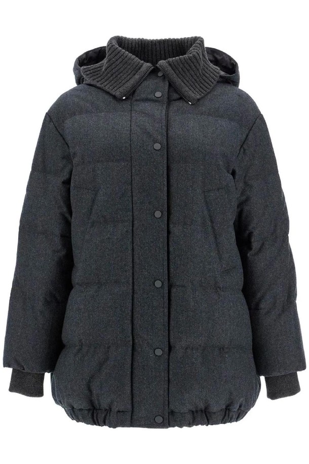 BRUNELLO CUCINELLI - 다운/패딩 - 브루넬로 쿠치넬리 여성 패딩 woolen down jacket with hood NB02