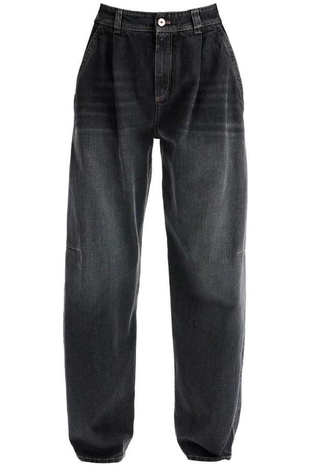 BRUNELLO CUCINELLI - 스커트/팬츠 - 브루넬로 쿠치넬리 여성 청바지 curved leg jeans for a NB02