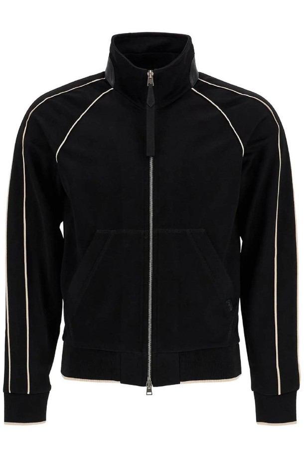 TOM FORD - 긴팔티셔츠 - 톰포드 남성 맨투맨 후드  v neck viscose zip up NB02