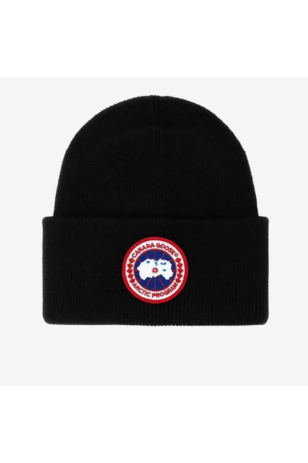 CANADA GOOSE - 모자 - 캐나다구스 남성 모자 Canada Goose Badge Beanie NB25