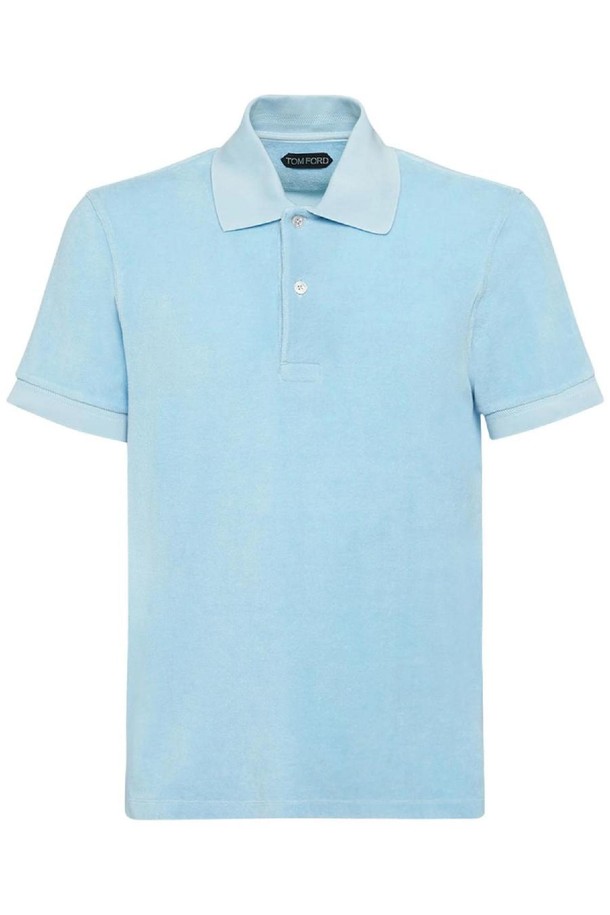 TOM FORD - 반팔티셔츠 - 톰포드 남성 폴로티 Toweling cotton blend polo shirt NB01