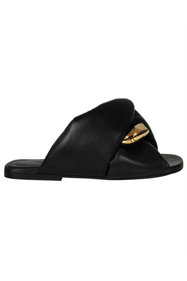 JW ANDERSON - 샌들 - JW앤더슨 여성 샌들 JW Anderson ANW38022B 17364 FLAT TWIST Sandals   Black NB24