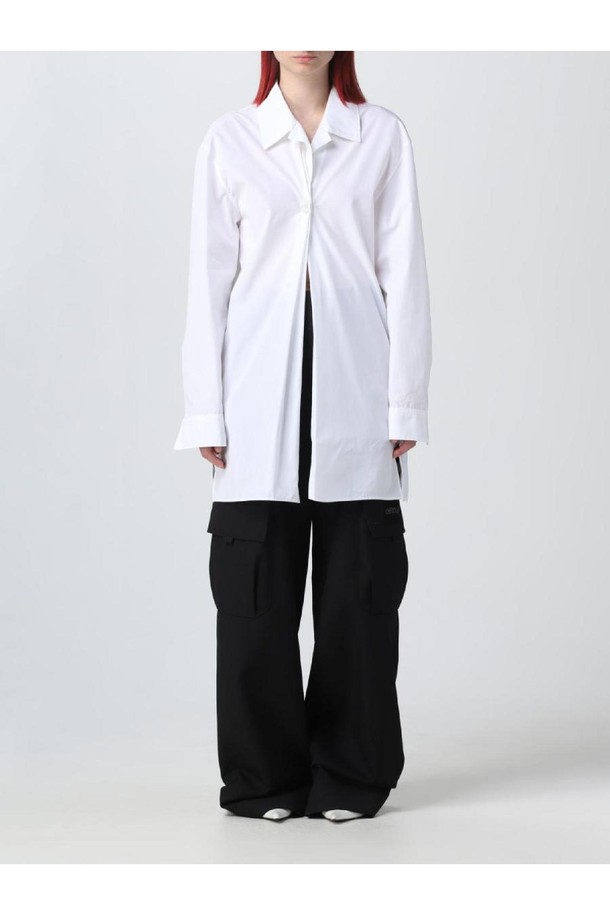 OFF-WHITE - 셔츠 - 오프화이트 여성 셔츠 Off white poplin shirt NB03