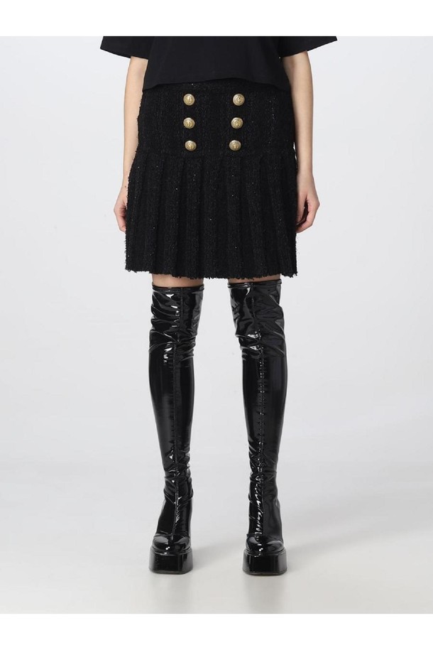 BALMAIN - 미디스커트 - 발망 여성 스커트 Balmain skirt in siena pique NB03