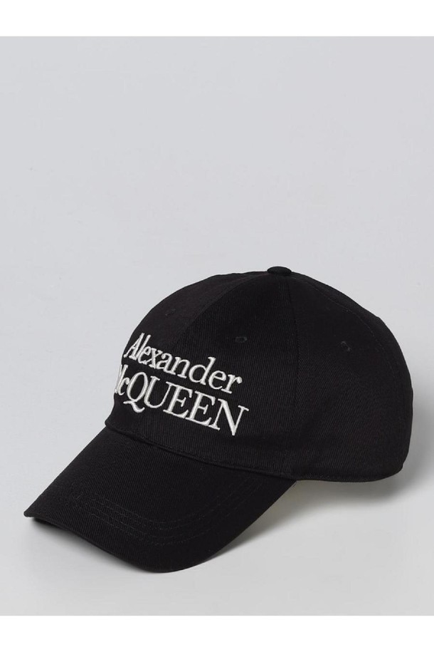 Alexander McQueen - 모자 - 알렉산더 맥퀸 남성 모자 Alexander mcqueen hat in cotton with embroidered logo NB03