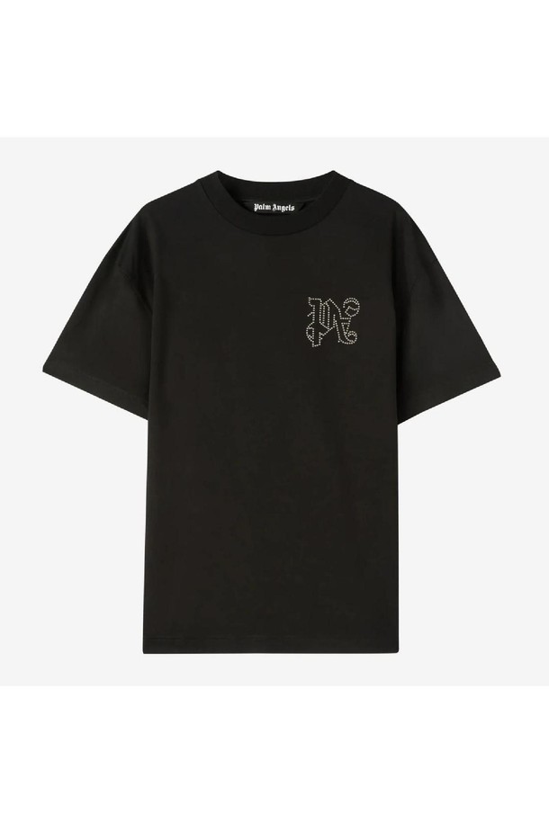 PALMANGELS - 반팔티셔츠 - 팜앤젤스 남성 티셔츠 Palm Angels Monogram Stud Classic T Shirt NB25