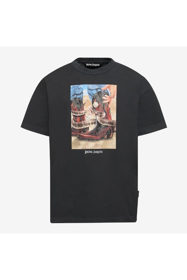 PALMANGELS - 반팔티셔츠 - 팜앤젤스 남성 티셔츠 Palm Angels Dice Game T Shirt NB25