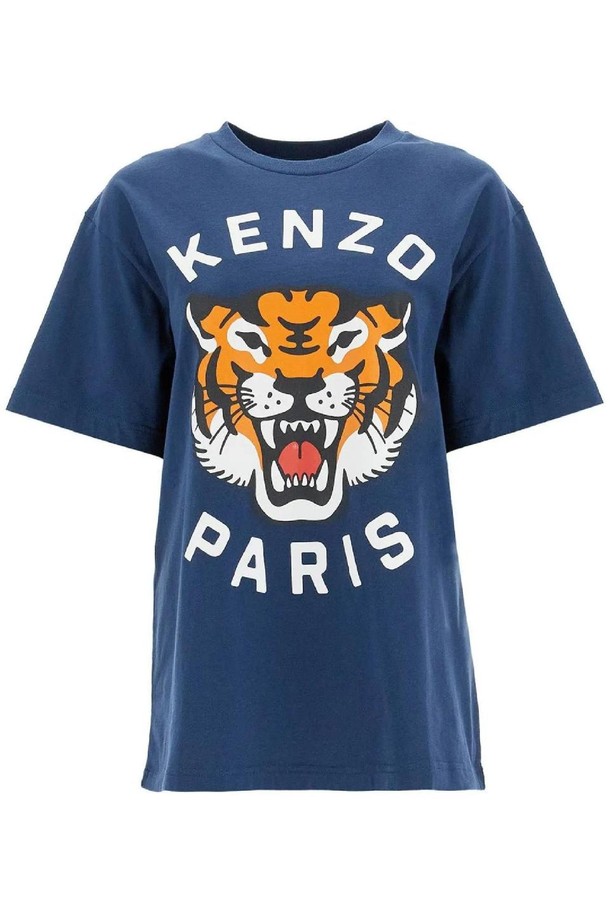 KENZO - 반소매 티셔츠 - 겐조 여성 티셔츠 lucky tiger crew neck t shirt NB02