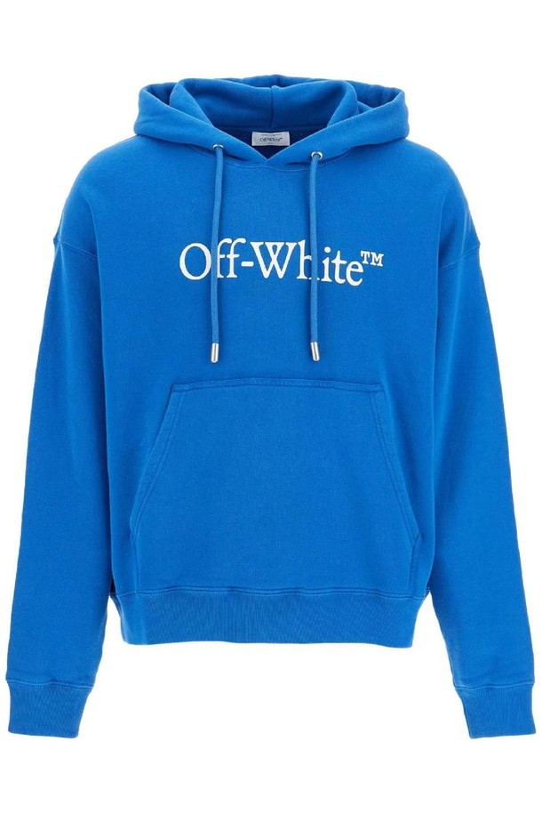 OFF-WHITE - 스웨트셔츠 - 오프화이트 남성 맨투맨 후드 hooded sweatshirt with logo print NB02