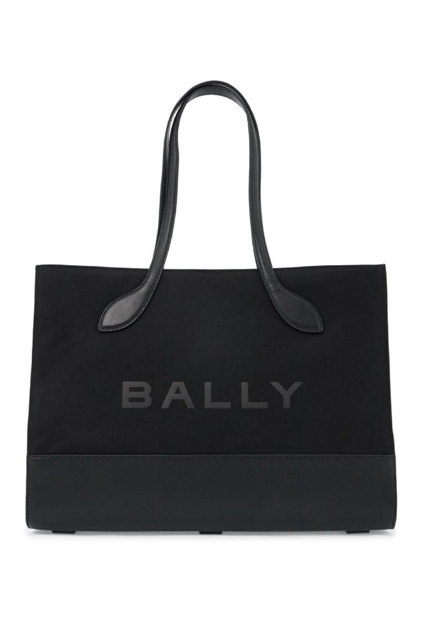 BALLY - 토트백 - 발리 여성 토트백 east west nylon and leather tote bag NB02