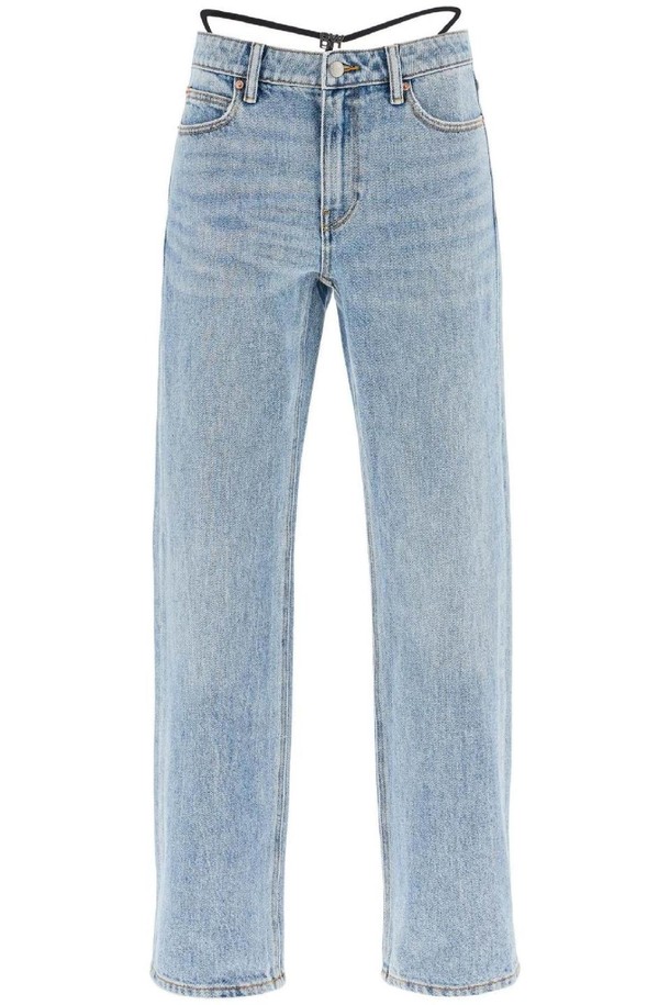 ALEXANDER WANG  - 데님 - 알렉산더왕 여성 청바지 straight jeans with integrated thong NB02