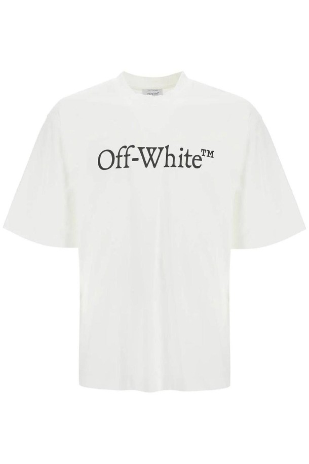 OFF-WHITE - 반팔티셔츠 - 오프화이트 남성 티셔츠  oversized t shirt with NB02