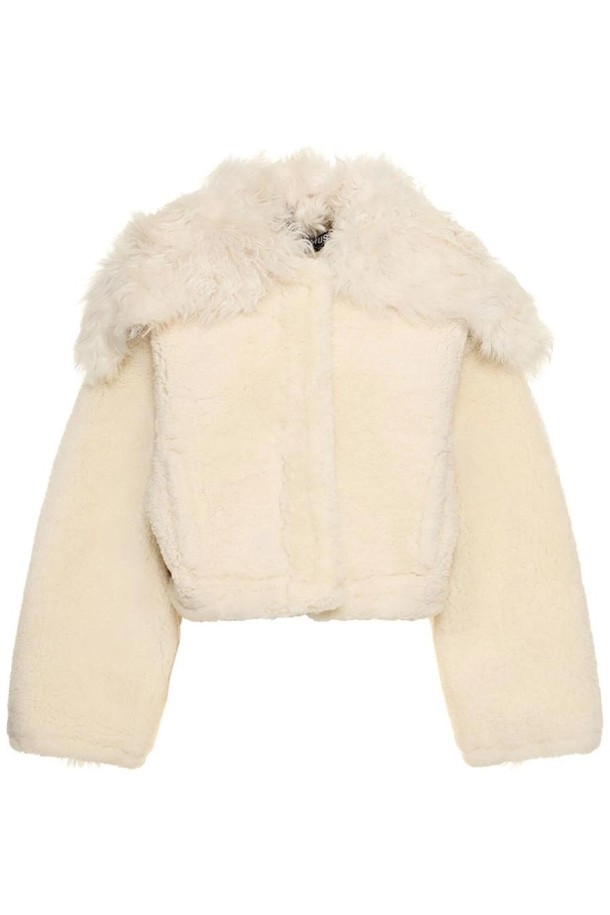 JACQUEMUS - 자켓 - 쟈크뮈스 여성 시어링자켓 La Veste Piloni cropped fur jacket NB01