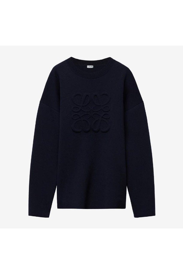 LOEWE - 스웨터 - 로에베 남성 니트 스웨터 Loewe Anagram Sweatshirt In Wool NB25